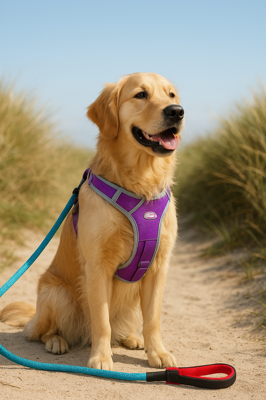 No-Pull Reflective Dog Harness with Leash – XL Size for Large Dogs