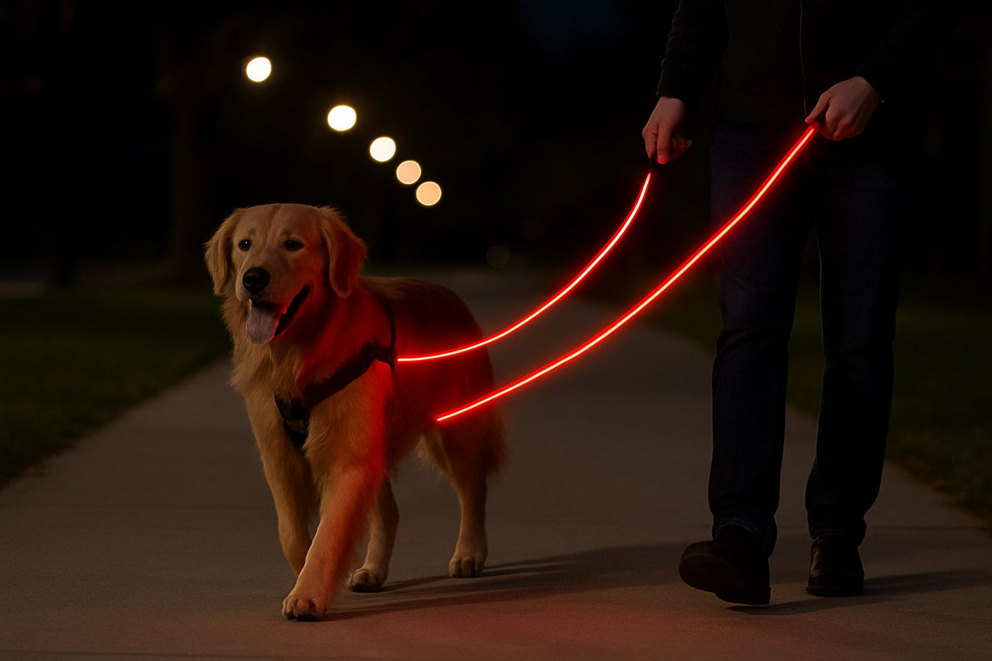 LED Dog Leash β Night Safety & Style